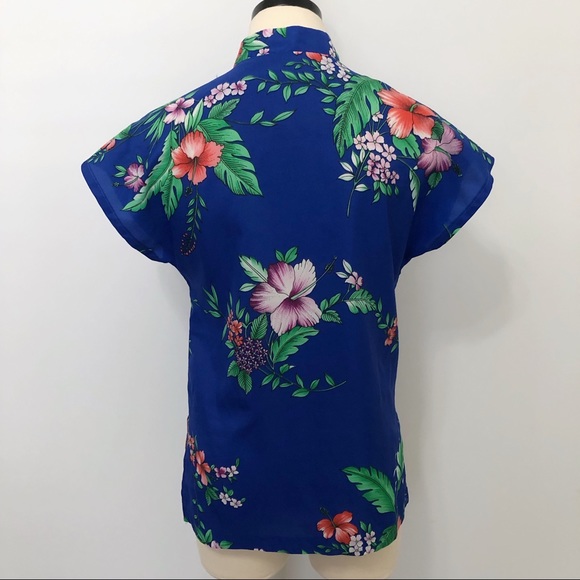 SOLD Lauhala Vintage Hawaiian Button Down Shirt Blouse - Picture 5 of 8